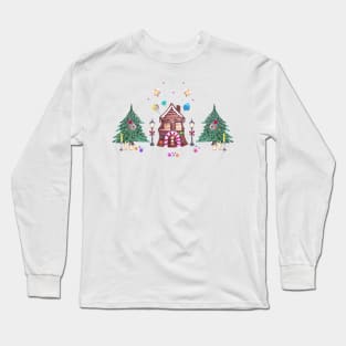 Magical Watercolor Christmas Long Sleeve T-Shirt